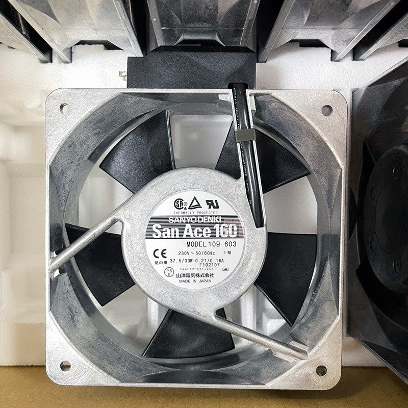 Sanyo 109-603 230V 37.5/33W Cooling Fan - New Sanyo 109-603 230V 37.5/33W Cooling Fan - New